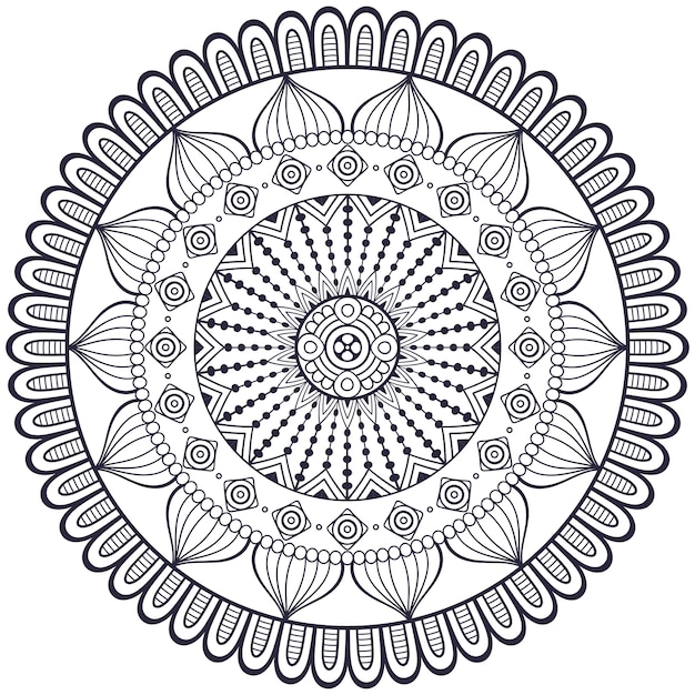 Vector Mandala Indienne | Vecteur Gratuite