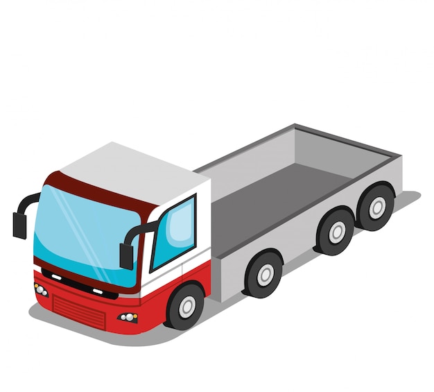 Véhicule isométrique Vecteur gratuit