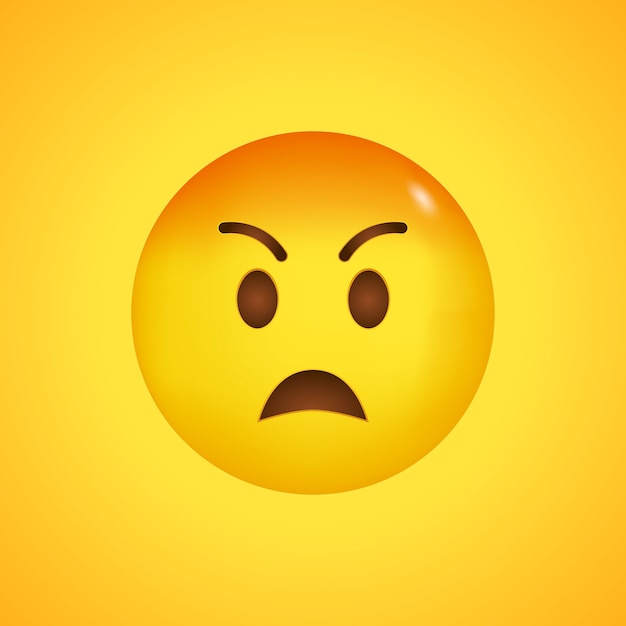  Visage  Kawaii Emoji  Moue Haine Et Rage Emoji  En Col re 