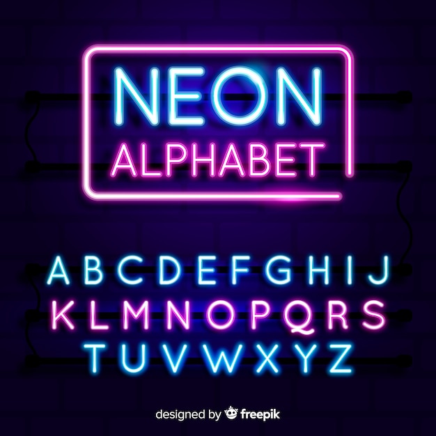 Download Imágenes de Letras Neon | Vectores, fotos de stock y PSD ...