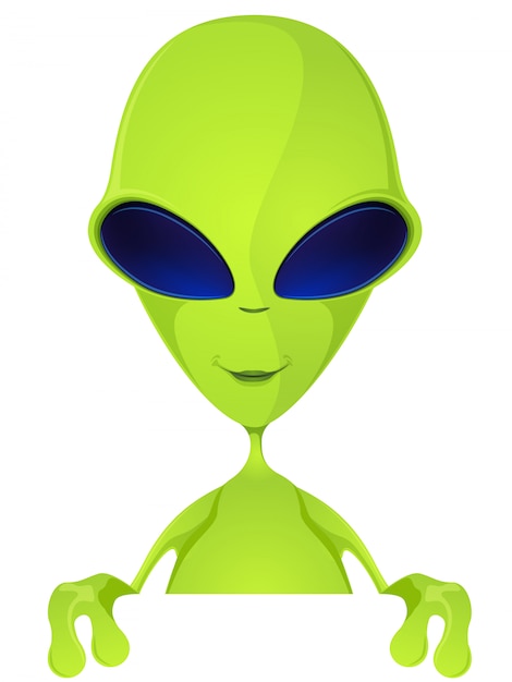 Alien Divertido Vector Premium