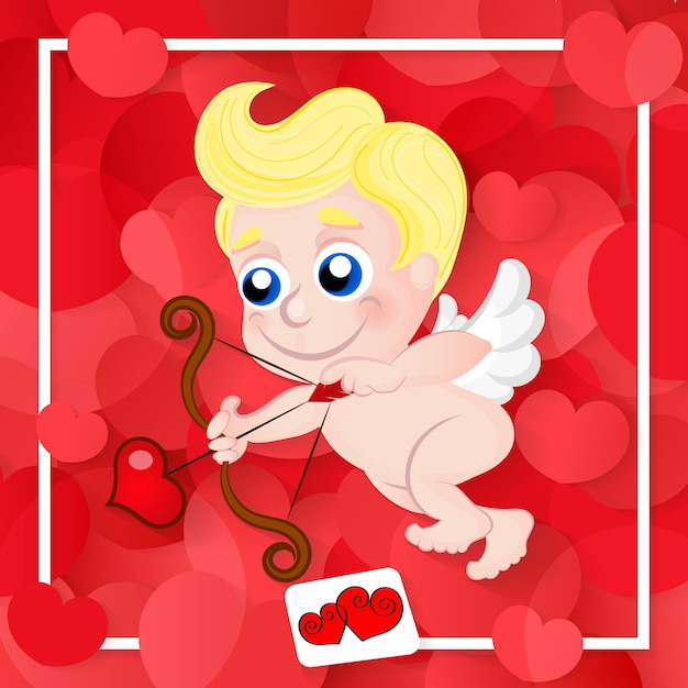 Amor Cupido Dia De San Valentin Vector Premium 5953