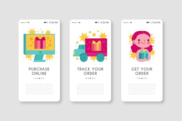 Aplicación de teléfono móvil para comprar productos en línea vector gratuito