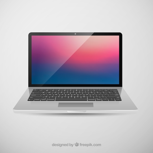 Apple macbook pro de vectores pantalla retina | Vector Gratis