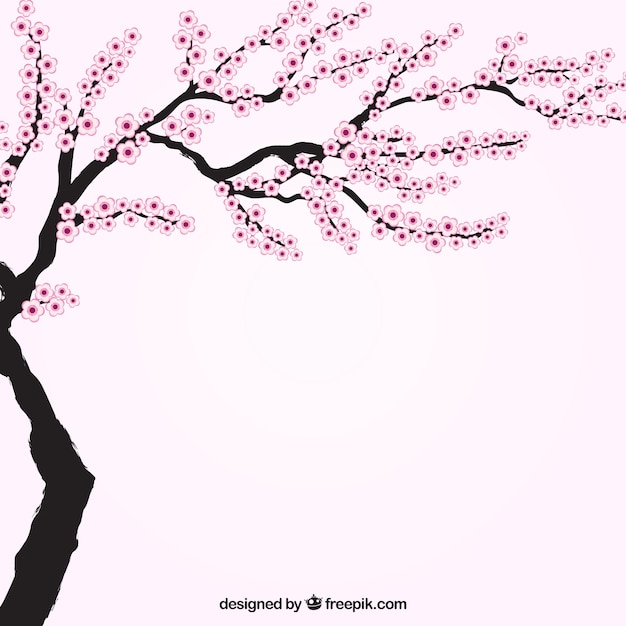 Árbol del cerezo en flor | Descargar Vectores gratis
