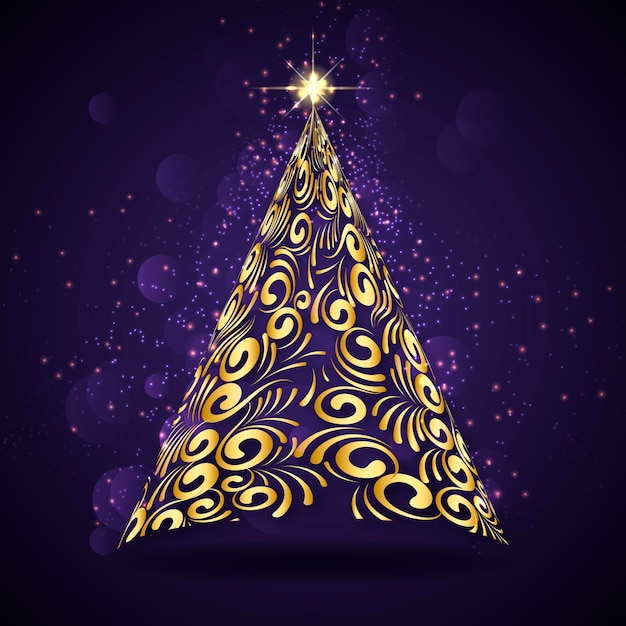 Rbol De Navidad Abstracto Vector Gratis