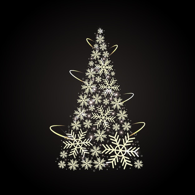 Rbol De Navidad Abstracto Vector Gratis