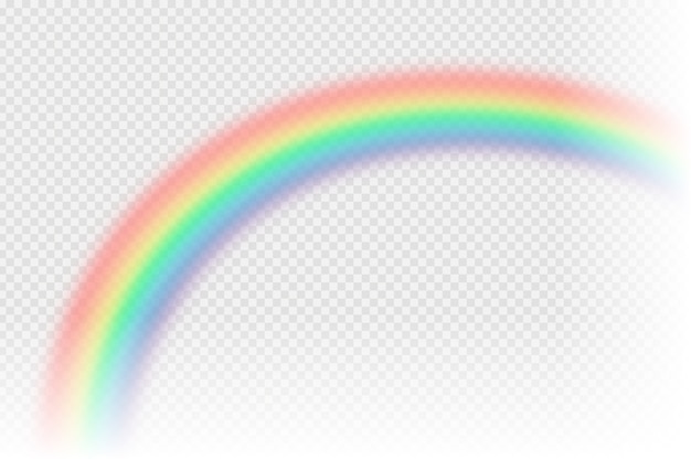 Arcoiris Realista Vector Gratis