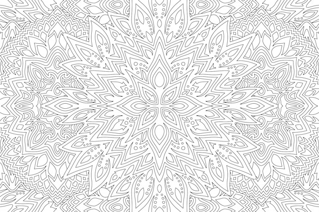 Arte abstracto en blanco y negro para colorear | Vector Premium