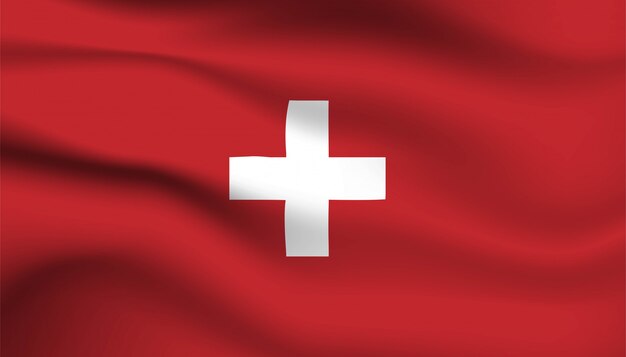 Bandera De Fondo De Suiza Vector Premium