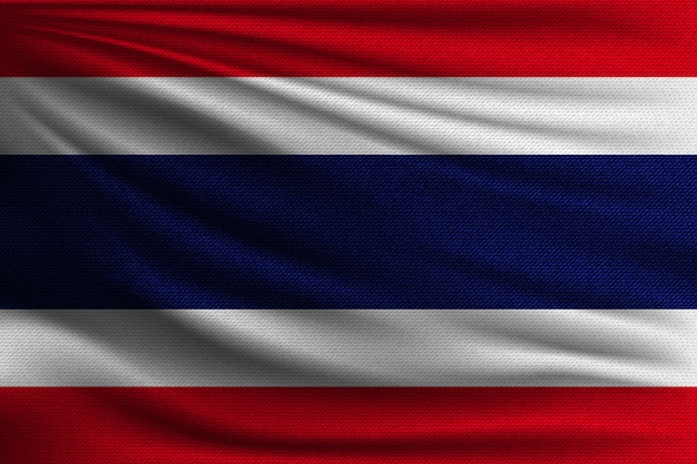 La Bandera Nacional De Tailandia Vector Premium