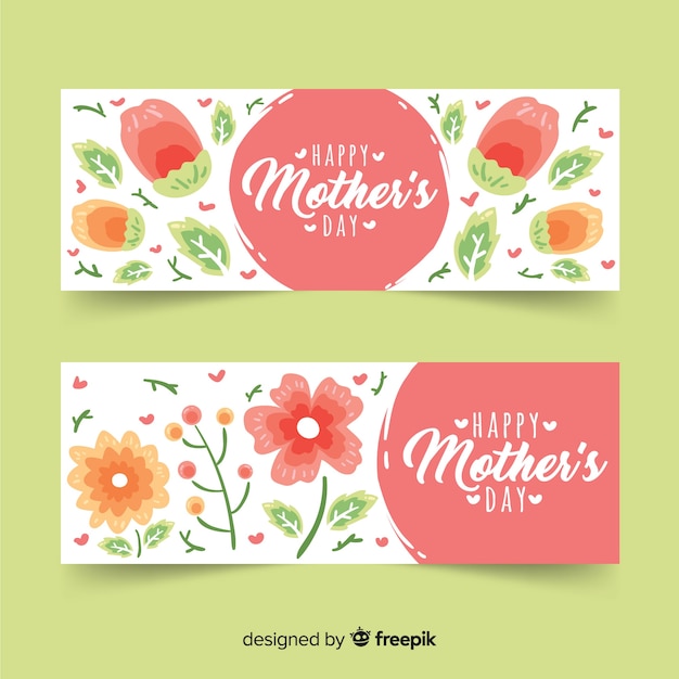 Banner del día de la madre Vector Gratis