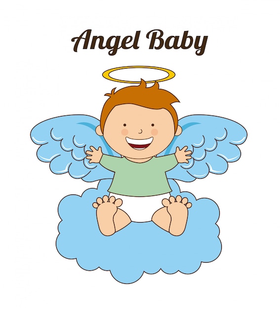 Bebe Angel Vector Premium