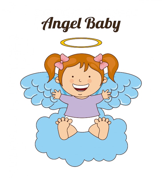 Bebe Angel Vector Premium