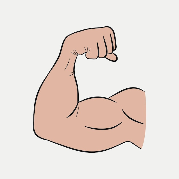 B Ceps De Manos Brazo Fuerte M Sculos Entrenados Ilustraci N