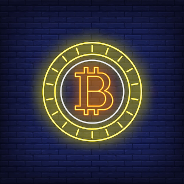 neon sign bitcoin