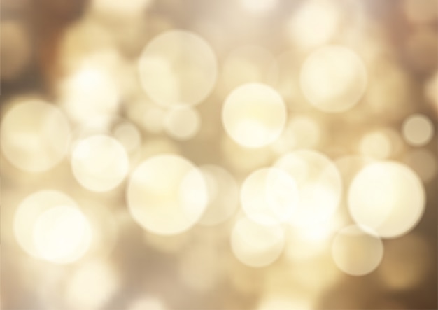 Bokeh Dorado Luces De Fondo Vector Gratis 