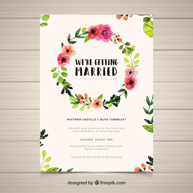 Plantillas Para Invitaciones De Boda Gratis Canva