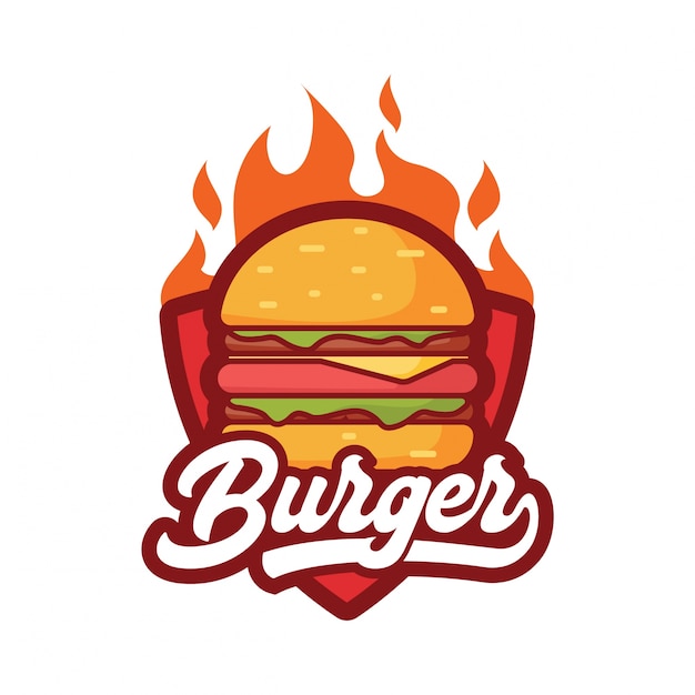 Burger Logo Vector Premium 7309