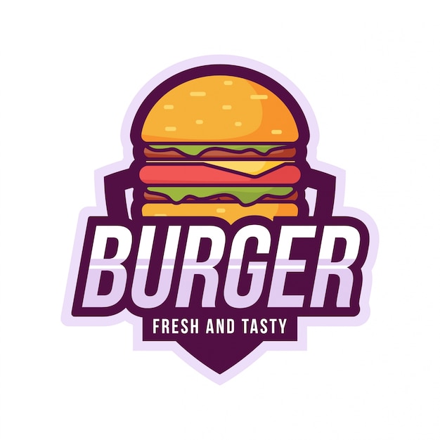 Burger logo | Vector Premium