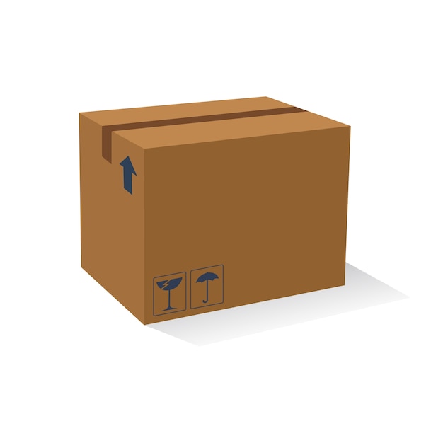 Download Caja de cartón | Vector Premium