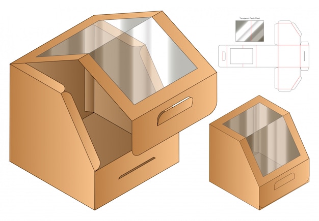 Caja De Embalaje Troquelado Diseño De Plantilla Vector Premium 2532