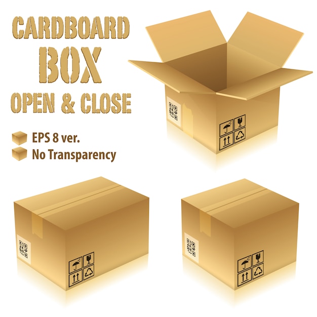 Download Cajas de cartón | Vector Premium