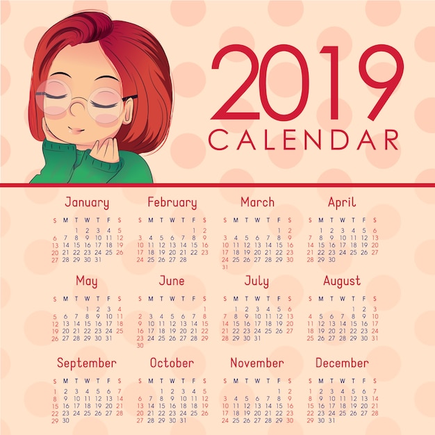 Calendario femenino 2019: Descarga e imprime ahora Calendario femenino 2019: Descarga e imprime ahora