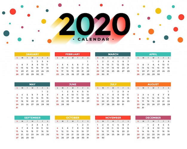 Calendario 2020 En Colombia Con Fechas De Dias Festivos 2020