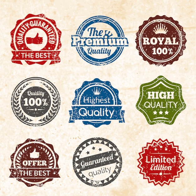 Calidad premium vintage vector gratuito