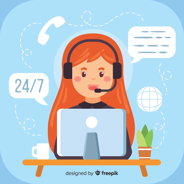 Call center | Vector Premium