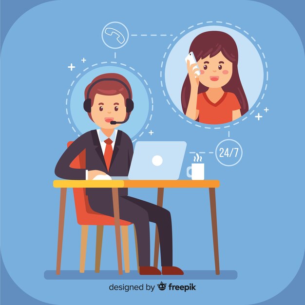 Call center | Vector Gratis