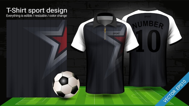 camisetas deportivas blanco y negro