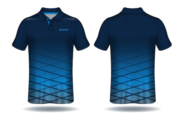 Camiseta de polo de diseño, plantilla de jersey deportivo. | Vector Premium