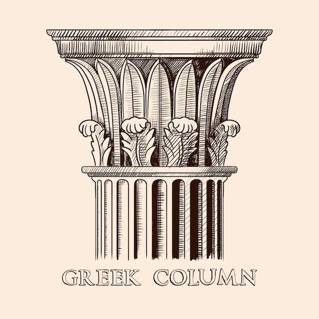 Dibujo De Columna Griega Para Colorear Ultra Coloring Pages Kulturaupice