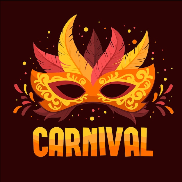 Carnaval Dibujado A Mano Vector Gratis