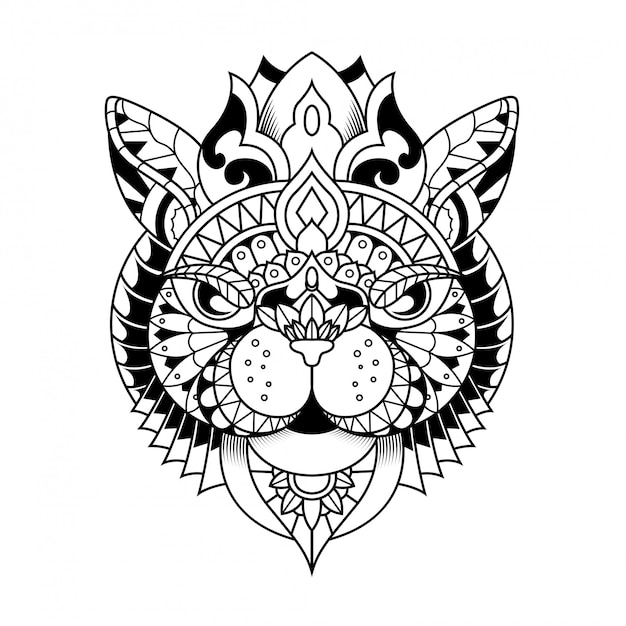 Download Cat Zentangle Svg Cat Mandala Free Photos SVG, PNG, EPS, DXF File