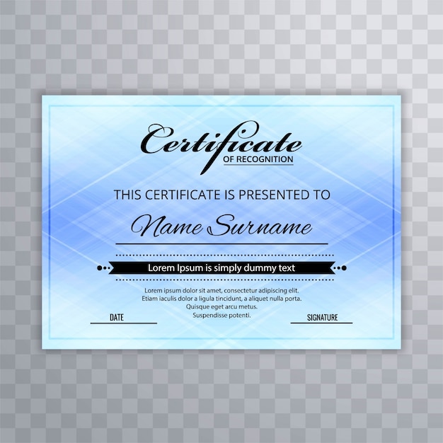 Certificado Plantilla Premium Premios Diploma De Fondo Vector Premium