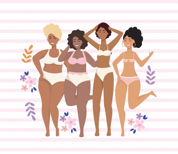 mujeres lindas en ropa interior