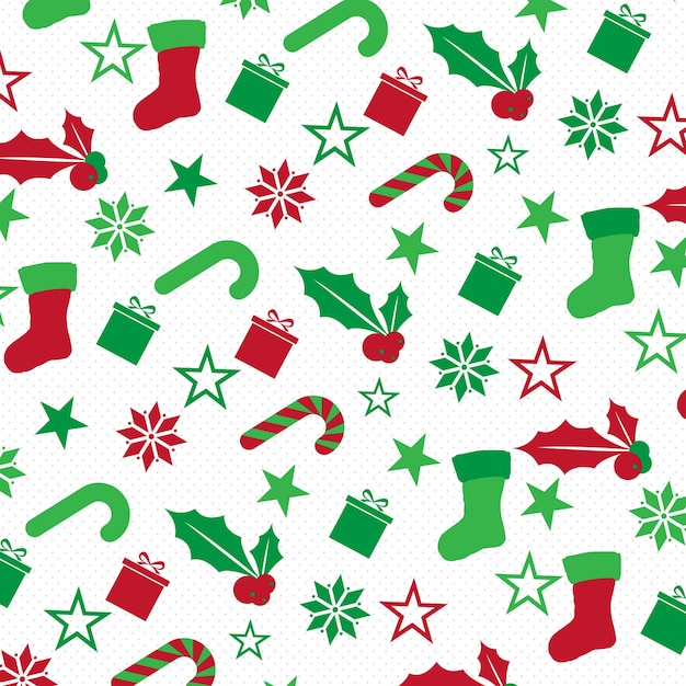 Chrismas pattern background desgin vector gratuito