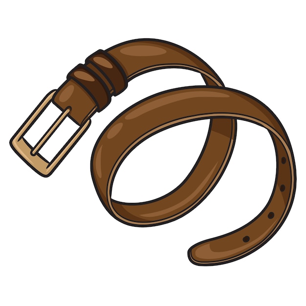 Cinturón de dibujos animados Vector Premium
