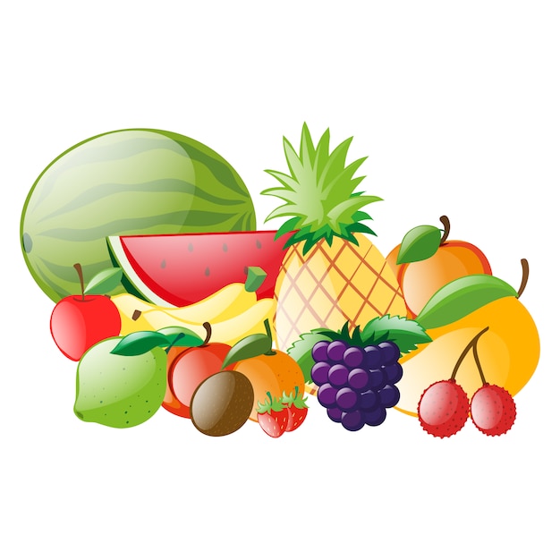 clipart panier fruits - photo #16