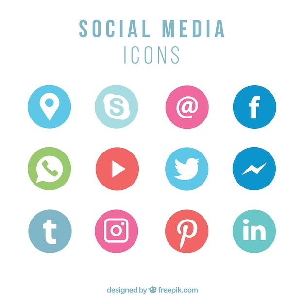 Colección De Iconos De Redes Sociales | Descargar Vectores Gratis