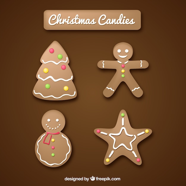 Colección de galletas de navidad | Descargar Vectores gratis