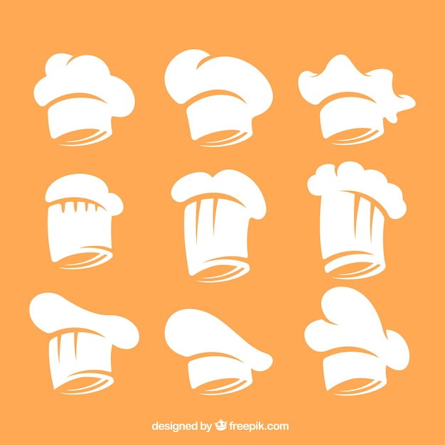 Colección de gorros de chef | Vector Gratis