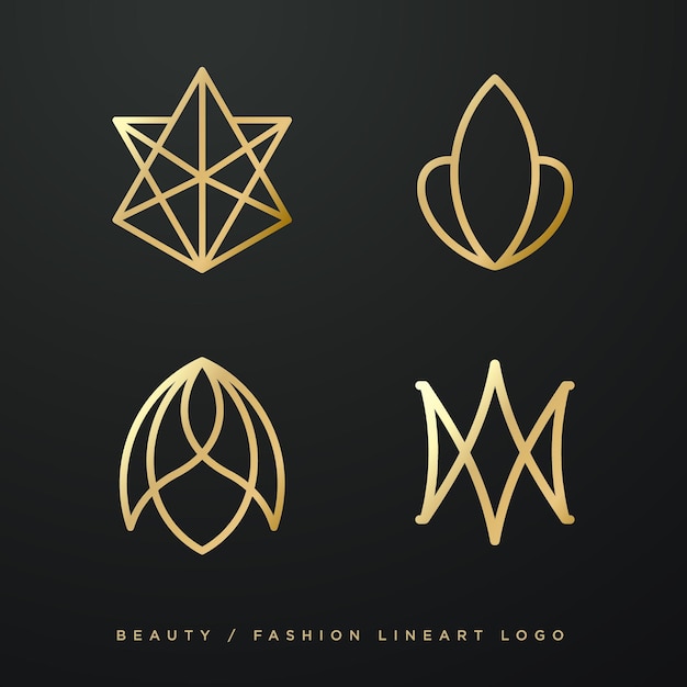 Colección De Logos De Belleza | Vector Premium