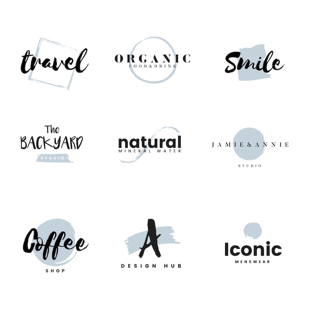 Colección de logos y vector de branding. vector gratuito