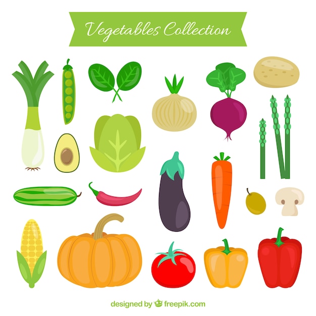 Colección de verduras Descargar Vectores Premium