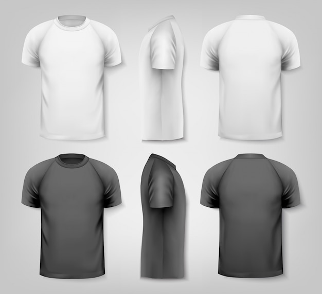 Coloridas Camisetas Masculinas Plantilla De Dise O Vector Vector