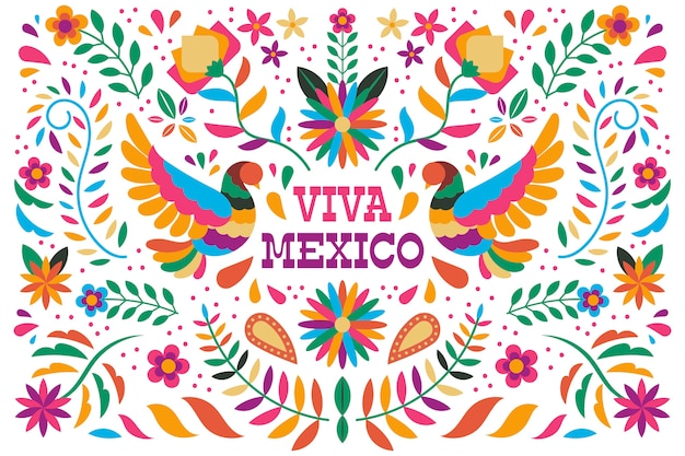 Colorido Fondo De Pantalla Mexicano Vector Gratis